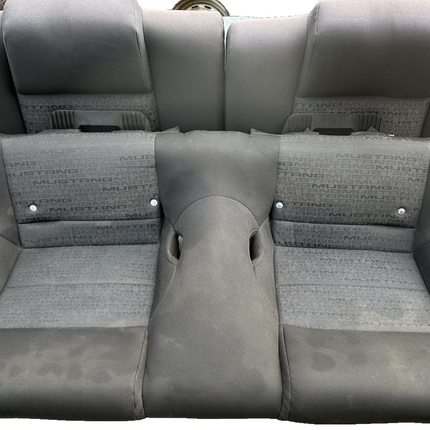 05-09 Ford Mustang Charcoal Black Cloth Rear Seat No Brackets V6 Pattern OEM