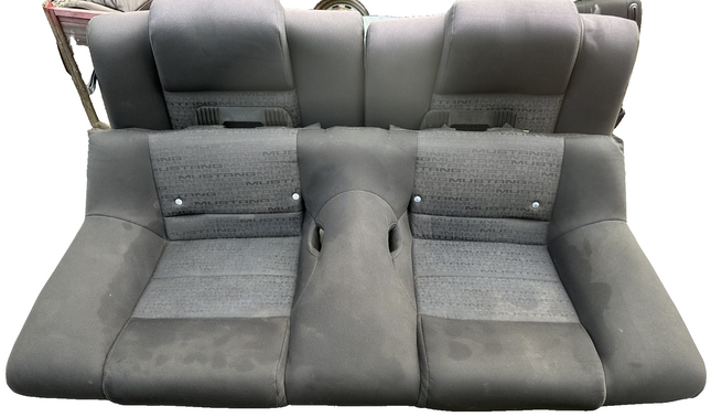 05-09 Ford Mustang Charcoal Black Cloth Rear Seat No Brackets V6 Pattern OEM
