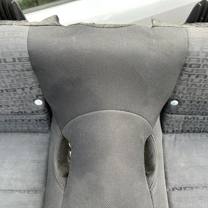 05-09 Ford Mustang Charcoal Black Cloth Rear Seat No Brackets V6 Pattern OEM