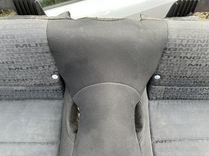 05-09 Ford Mustang Charcoal Black Cloth Rear Seat No Brackets V6 Pattern OEM