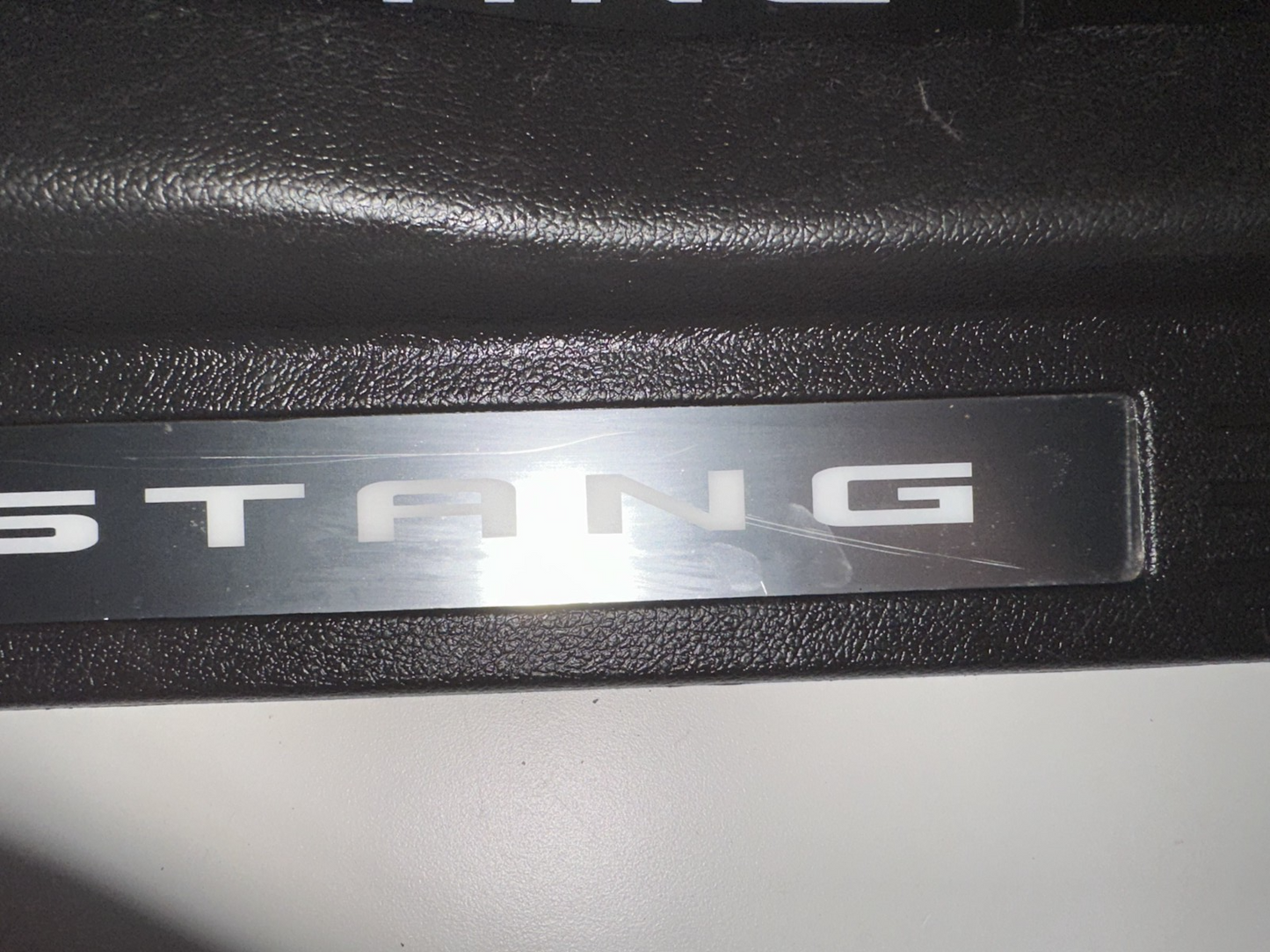 10-14 Ford Mustang Door Sill Trim Premium myColor Black RH LH Pair Set OEM