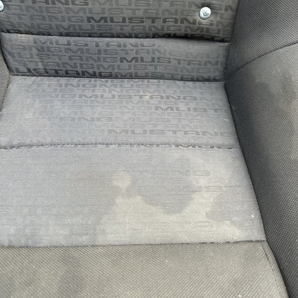 05-09 Ford Mustang Charcoal Black Cloth Rear Seat No Brackets V6 Pattern OEM