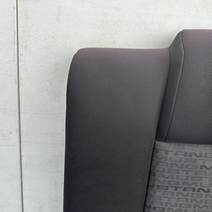 05-09 Ford Mustang Charcoal Black Cloth Rear Seat No Brackets V6 Pattern OEM