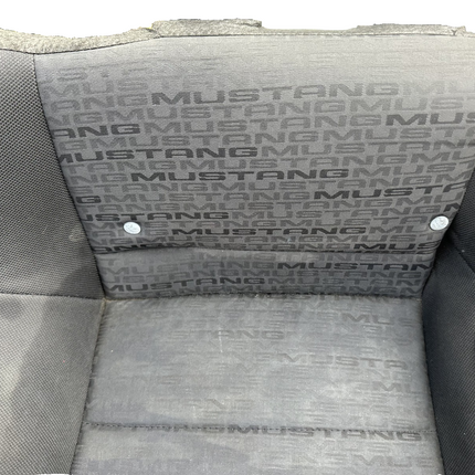 05-09 Ford Mustang Charcoal Black Cloth Rear Seat No Brackets V6 Pattern OEM