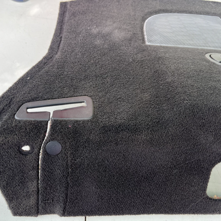 05-09 Ford Mustang Upper Trunk Rear Deck Carpet Black Speaker Trim Panel OEM