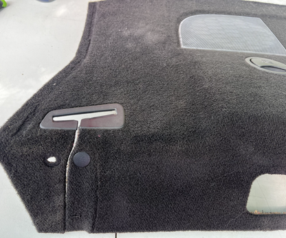 05-09 Ford Mustang Upper Trunk Rear Deck Carpet Black Speaker Trim Panel OEM