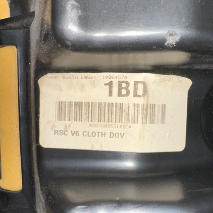 05-09 Ford Mustang Dove Grey Cloth Rear Seat Bottom OEM