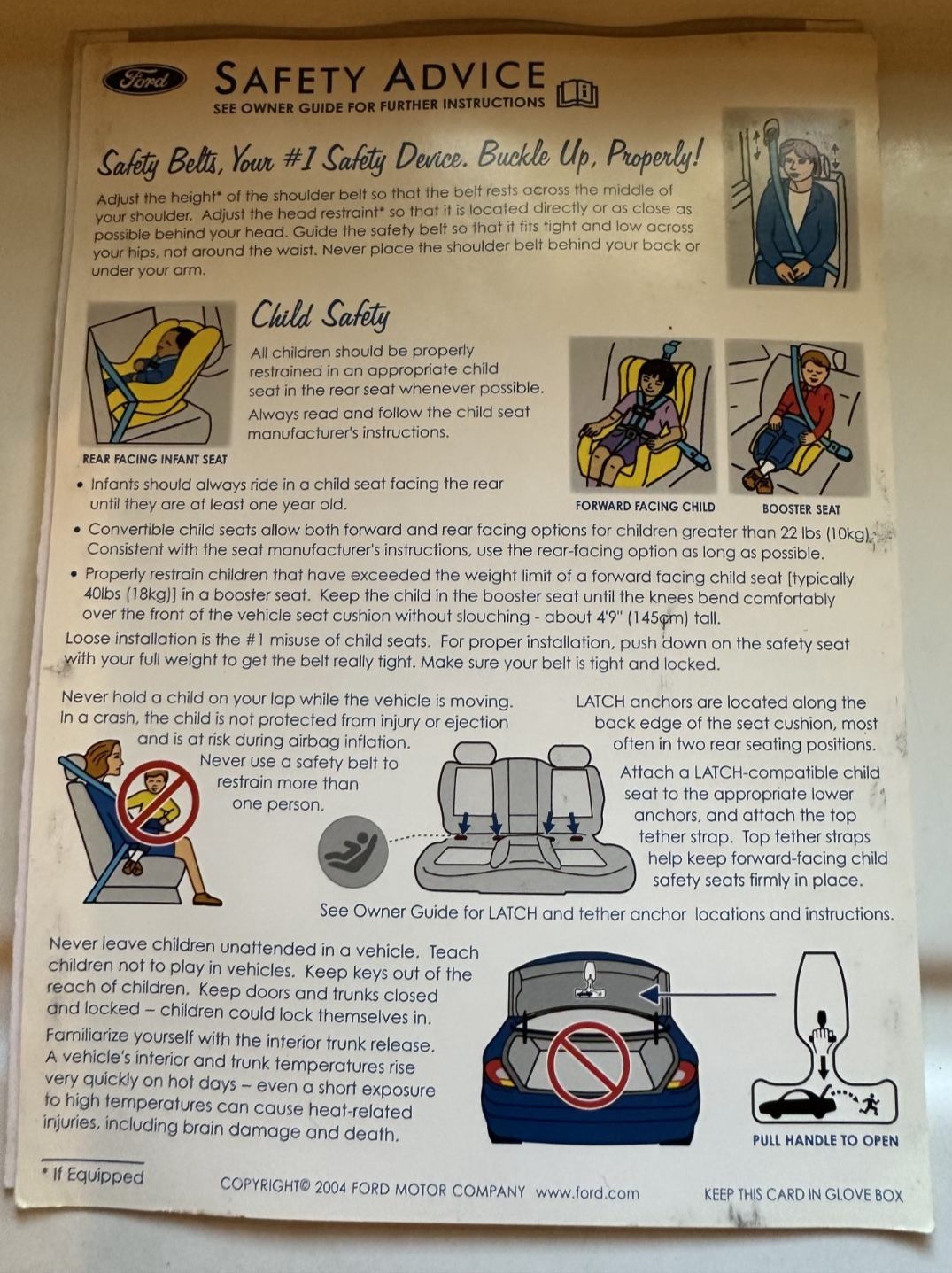 05-09 Ford Mustang Owner’s Manual OEM - From 2005 Mustang