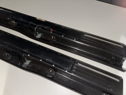 10-14 Ford Mustang Door Sill Trim Premium myColor Black RH LH Pair Set OEM