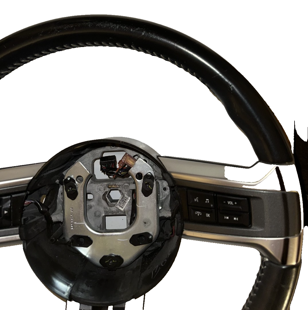 10-14 Ford Mustang Premium Leather Steering Wheel OEM W/ Switches And Wiring