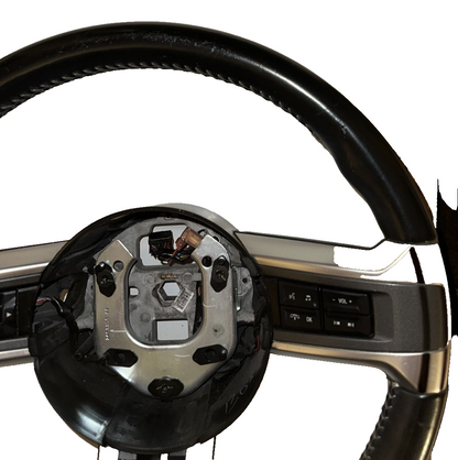 10-14 Ford Mustang Premium Leather Steering Wheel OEM W/ Switches And Wiring