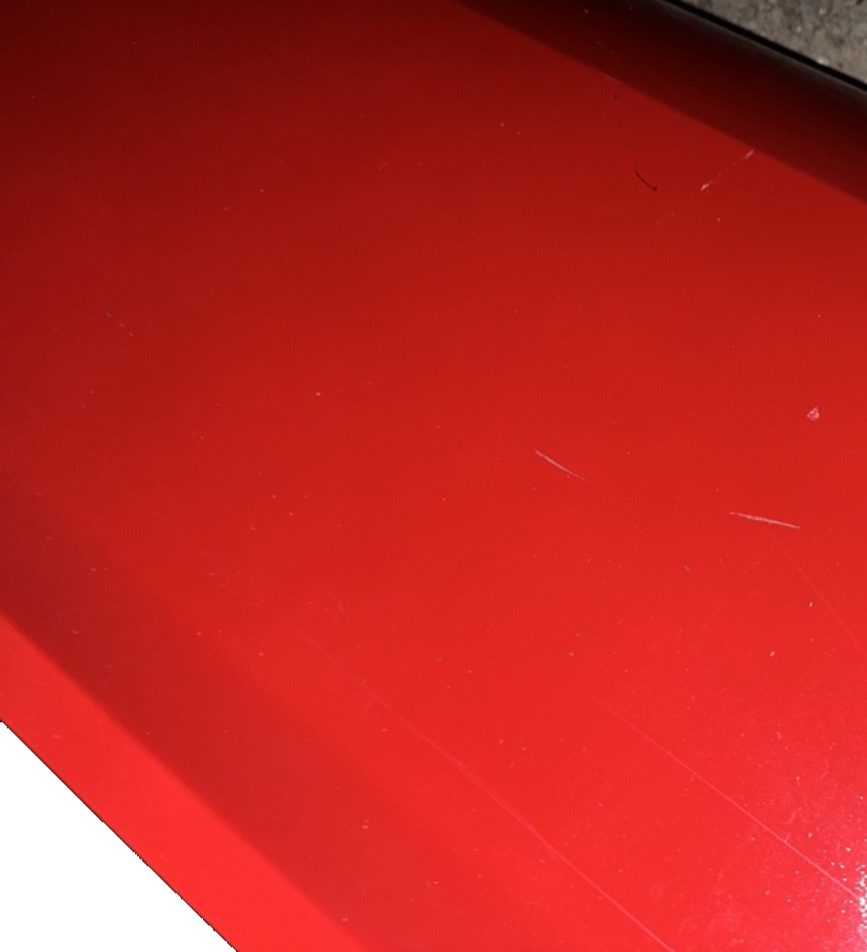 05-09 Ford Mustang Coupe Door Shell Bright Red W/ Stripe OEM LH Driver