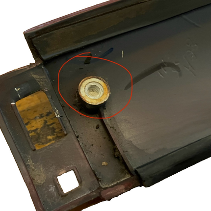 99-04 Ford Mustang Coupe Quarter Window Sail Panels Dark Red LH RH Pair OEM