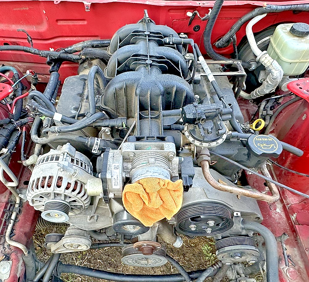 2005 Red Ford Mustang Coupe V6 4.0L Donor Vehicle W/ GREAT DRIVETRAIN & Title