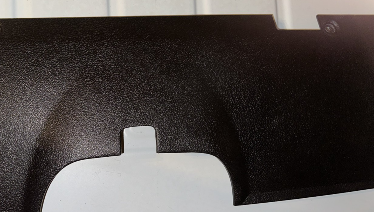 10-14 Ford Mustang Interior Knee Bolster Trim Panel Charcoal Black OEM