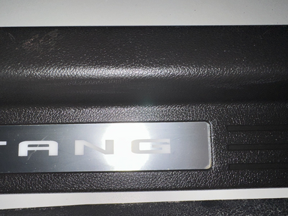 10-14 Ford Mustang Door Sill Trim Premium myColor Black RH LH Pair Set OEM