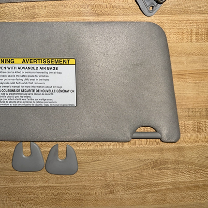 02-06 Toyota Camry Sun Visors Shades Covers Factory Gray OEM