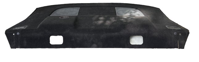 05-09 Ford Mustang Upper Trunk Rear Deck Carpet Black Speaker Trim Panel OEM