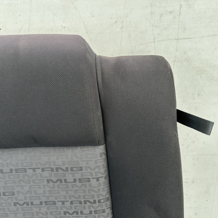 05-09 Ford Mustang Charcoal Black Cloth Rear Seat No Brackets V6 Pattern OEM