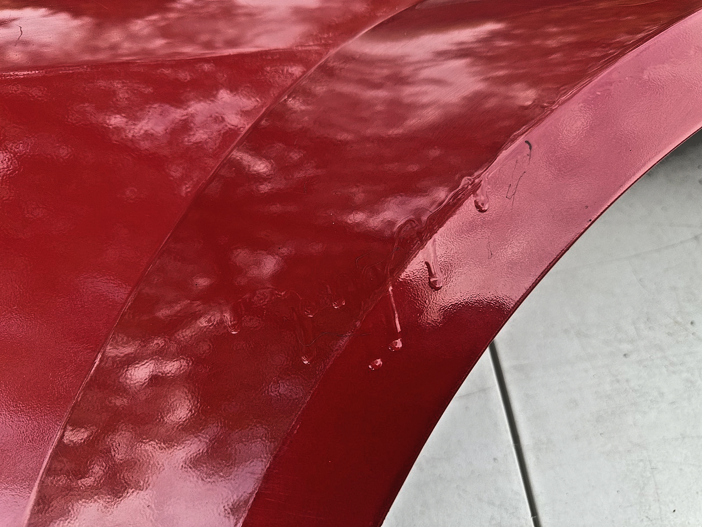 05-09 Ford Mustang Front Passenger Side Base Red Fender W/ Stripe