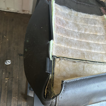 10-14 Mustang V6/GT Passenger Lower Seat Skin Cover Black Leather RH Used